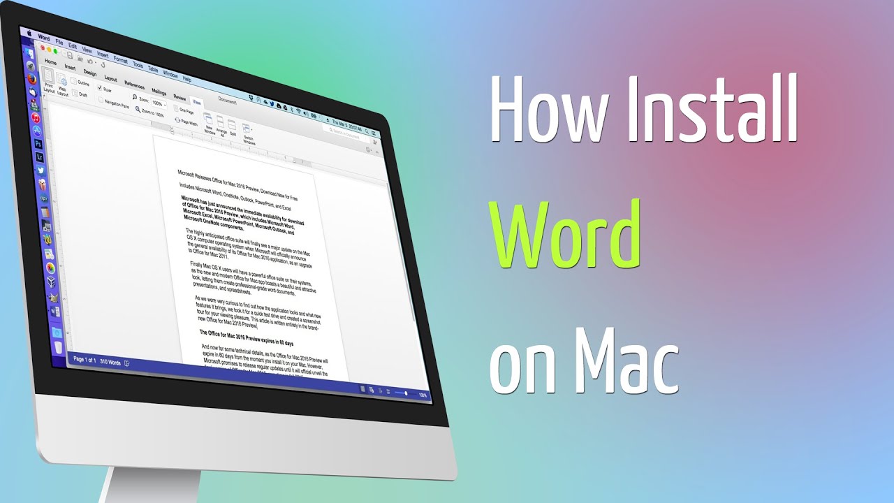 how do i get microsoft word on my mac